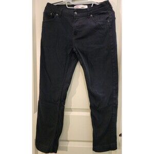 Levis BOYS 502 Jeans 16 Reg 28x28 Tapered Stretch Black